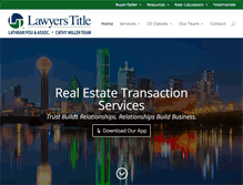 Tablet Screenshot of lawyerstitle.com